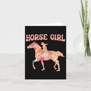 Carte Cheval Girl - Cheval équitation Cheval cavalier Ho