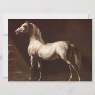Carte Cheval gris pomme (par Théodore Géricault)