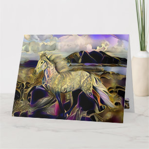 Carte Cheval islandais Art Déco