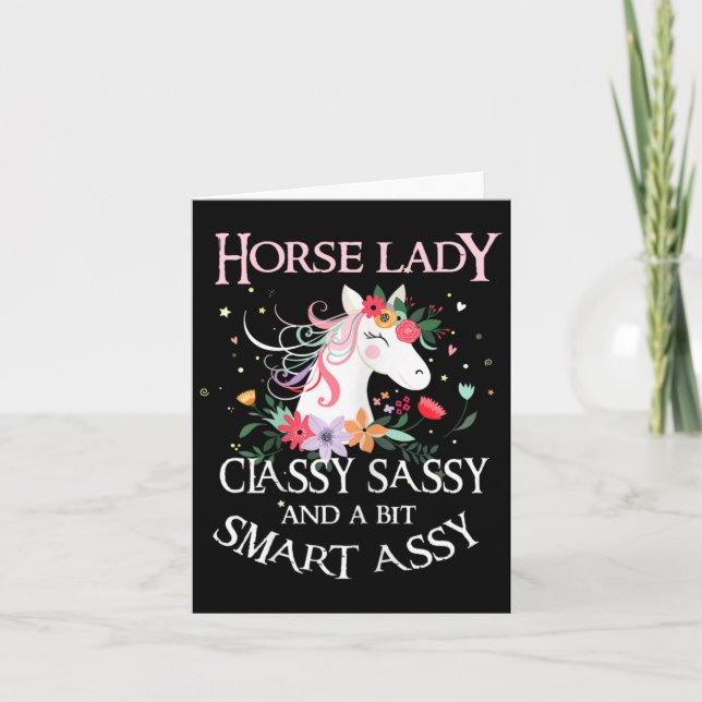 Carte Cheval Lady Cly Sy Et Un Peu Smart Y (Devant)