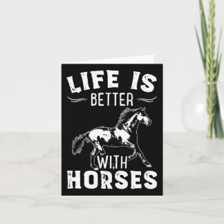 Carte Cheval Lover Cadeau Femmes équestre Fille cheval H