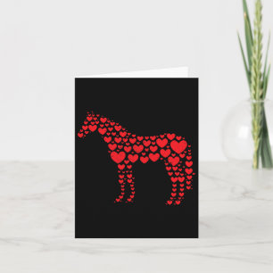 Carte Cheval Lover Heart Cadeau Horseback Rider &amp; Ri