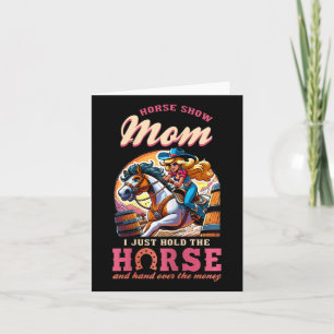 Carte Cheval Montre Maman Je Tiens Le Cheval Et La Main