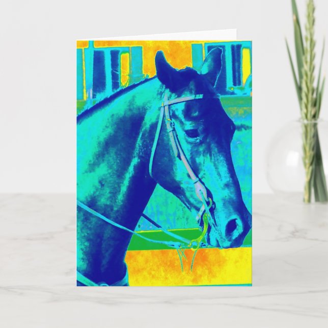 Carte Cheval Occidental Coloré Toutes les occasions (Devant)