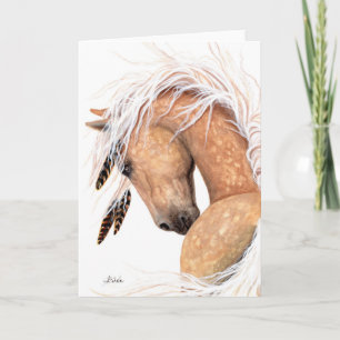 Carte Cheval Palomino Majestueux par BiHrLe Card