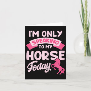 Carte Cheval Rider Chemise Drôle Equestrian Tee Seulemen