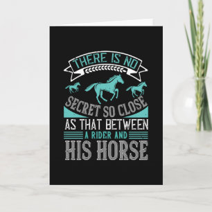 Carte Cheval Secret Entre Le Rider Et Son Cheval