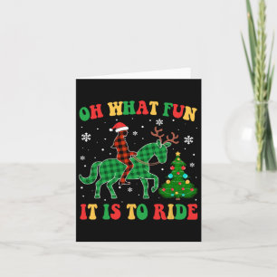 Carte Cheval super Oh Quel Amusement C'Est De Faire Noël