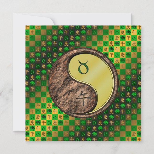 Carte Cheval Taurus et Métal (Devant)