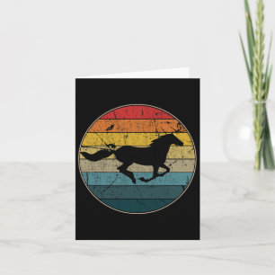 Carte Cheval vintage équitation Amour Equestre fille Dét