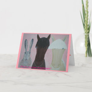 Carte Cheval Whispers. Jour de l'Anniversaire.