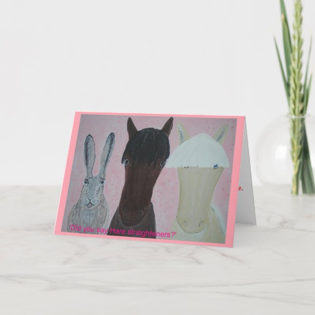 Carte Cheval Whispers. Jour de l'Anniversaire. (Devant)