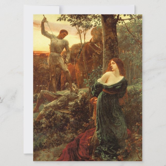 Carte Chevalerie (par Frank Dicksee) (Devant)