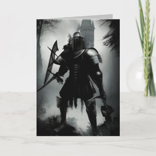 Carte Chevalier médiéval sombre