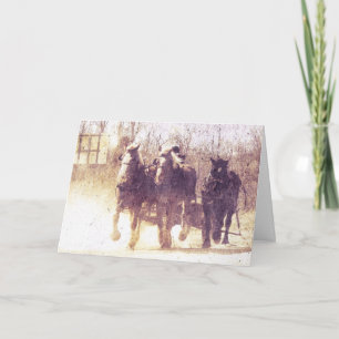 Carte Chevaux de travail