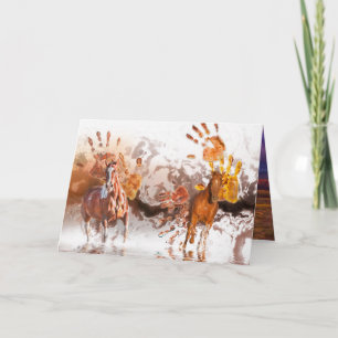 Carte Chevaux sauvages MAINS SAUVAGES