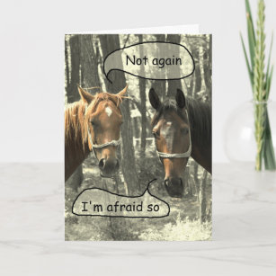 Cartes Humour Cheval D Anniversaire Zazzle Fr