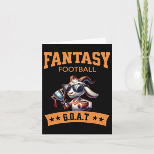 Carte Chèvre champion de football fantastique drôle