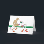 Carte Chèvre, oies et vin<br><div class="desc">Ces gars font une carte de voeux merveilleuse. Vous pouvez l'acheter vierge ou ajouter un message à l'intérieur.
La chèvre et les oies sont tout simplement formidables.</div>