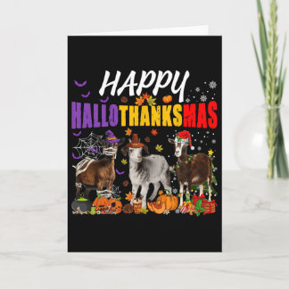 Carte Chèvres amusantes Mummy Pèlerin Costume Santa Joye