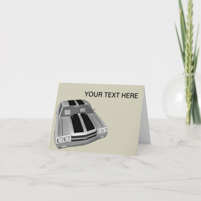 Carte Chevrolet Chevelle solides solubles (Devant)