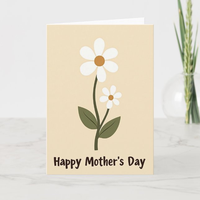 Carte Chevron Floral Famille (Devant)