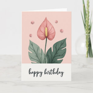 Carte Chevron Green Leaf