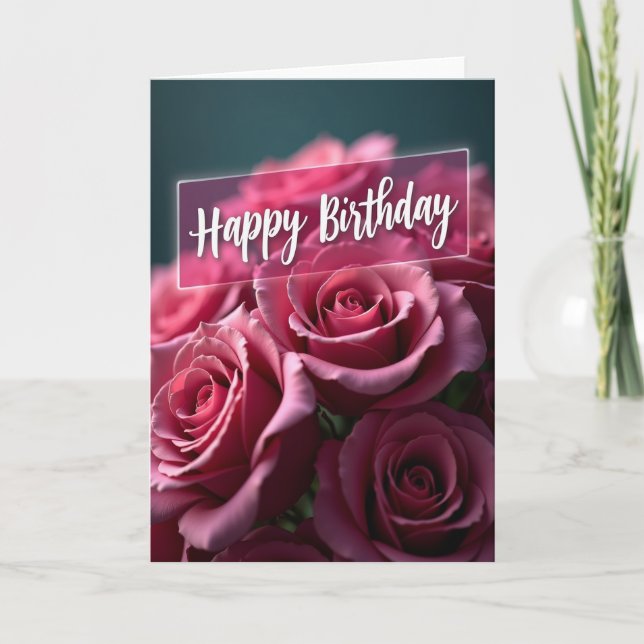 Carte Chevron Magenta Petal (Devant)