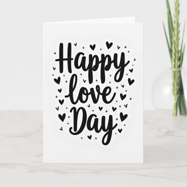 Carte Chevron pour la Fête de l'Amour Classique (Devant)