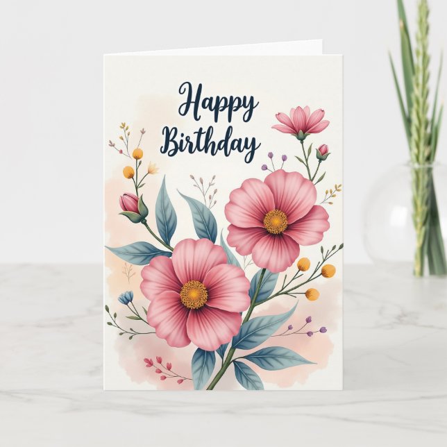 Carte Chevron Roseate Bloom (Devant)