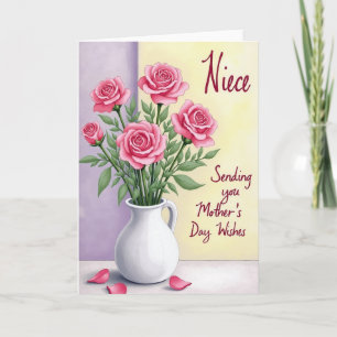 Carte Chevron Tendre Roses