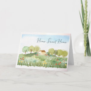 Carte Chez Soi Douillet Aquarelle