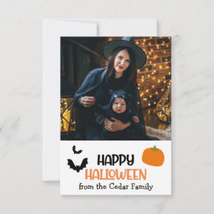 Carte Chic Coutume tendance "Happy Halloween" Photo de f