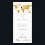 Carte Chic Gold World avec carte Coeur en option<br><div class="desc">Une carte de voyage classique du monde de l'or moderne carte carte de voyage avec un coeur mobile et amovible pour que vous puissiez épingler votre lieu de mariage ou de thème, ou le supprimer entièrement pour un thème de voyage global ou général. La couleur arrière - plan sur l'avant...</div>