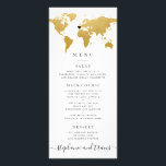 Carte Chic Gold World avec carte Coeur en option<br><div class="desc">Une carte de voyage classique du monde de l'or moderne carte carte de voyage avec un coeur mobile et amovible pour que vous puissiez épingler votre lieu de mariage ou de thème, ou le supprimer entièrement pour un thème de voyage global ou général. La couleur arrière - plan sur l'avant...</div>