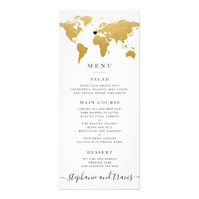 Carte Chic Gold World avec carte Coeur en option (Devant)