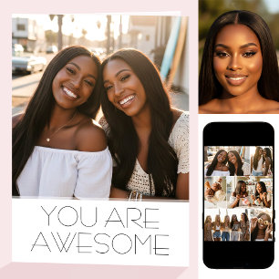 Carte Chic Joyeux Anniversaire 8 Photo Meilleure Amie Mo