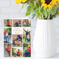 Chic Mom Fille Photo Collage Personnalisé Annivers
