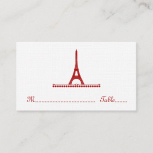 Carte Chic Parisienne, Rouge