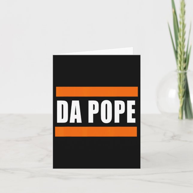 Carte Chicago Da Pope Humour drôle (Devant)