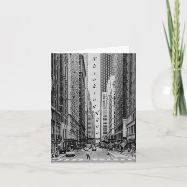 Carte Chicago Madison Street Gris (Devant)