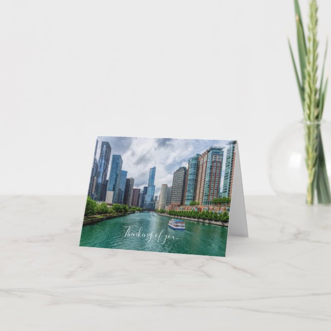 Carte Chicago River et Trump Tower Pensez à vous (Devant)