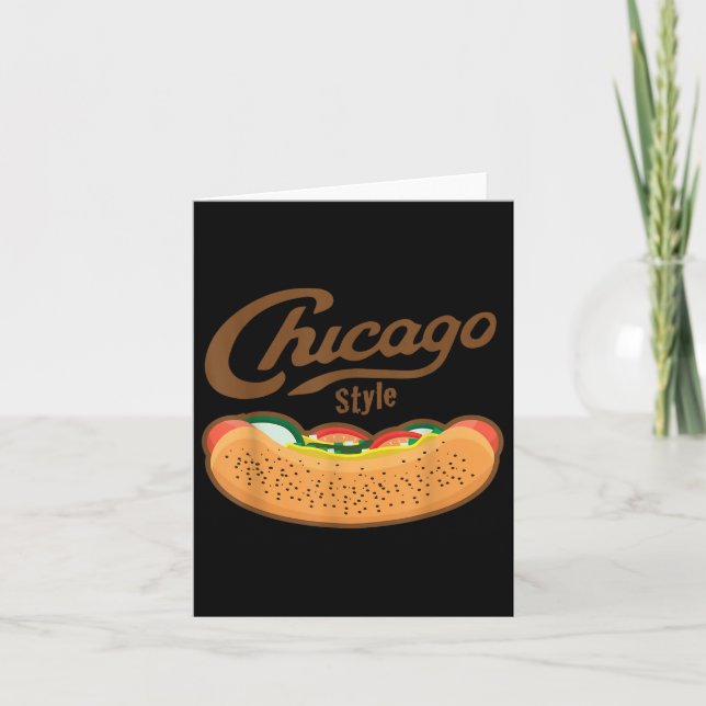Carte Chicago Style Hot Dog été (Devant)