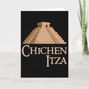 Carte Chichen Itza et pyramide pour l'archéologie estiva