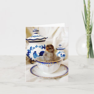 Carte Chick dans une peinture à l'huile d'acajou en tout