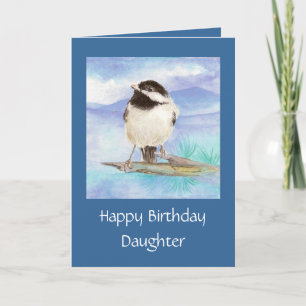 Carte Chickadee Fille Anniversaire