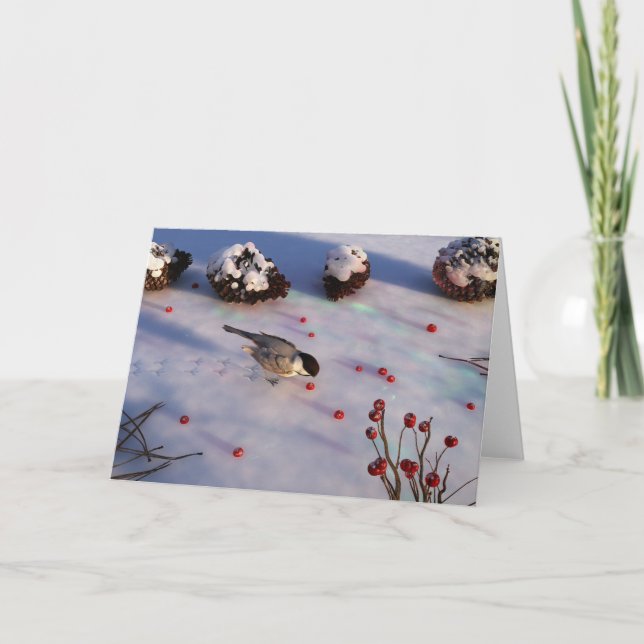 Carte Chickadee Winter (Devant)