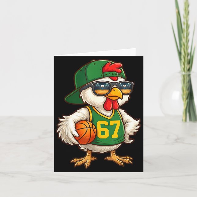 Carte Chicken Basketball 67 Gen Alpha Slang Srts Men Boy (Devant)