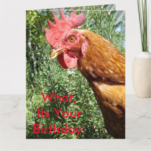 Carte Chicken Surprise, Ajoutez Votre Message,