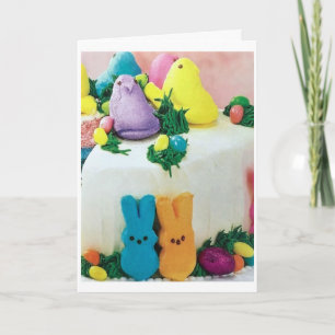 CARTE ***CHICKS ET BUNNIES*** DIRE HEUREUX **EASTER***